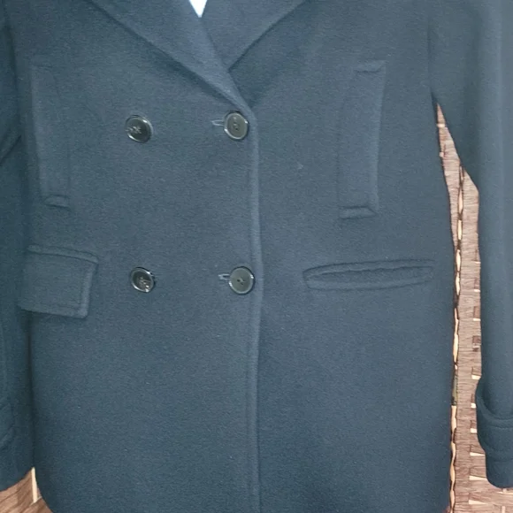Vince Melton Coastal Navy Blue Peacoat Wool/Cashmere Blend